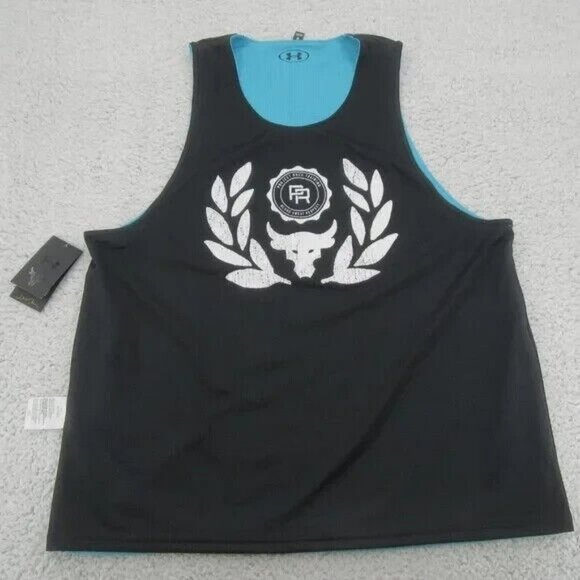Under Armour Project Rock Training Reversible Gym Tank Top Mens Size Medium NEW - Picture 3 of 11